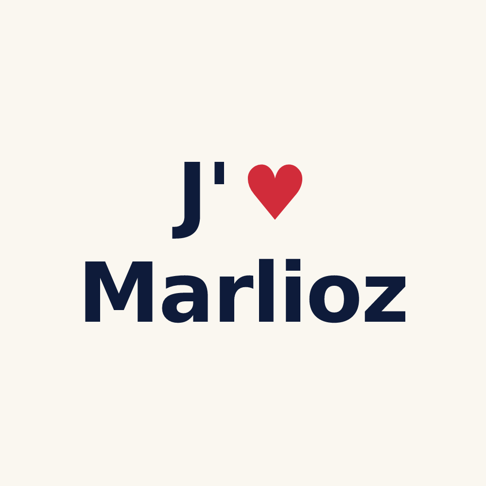 Tasse personnalisée Marlioz — design J'aime Marlioz