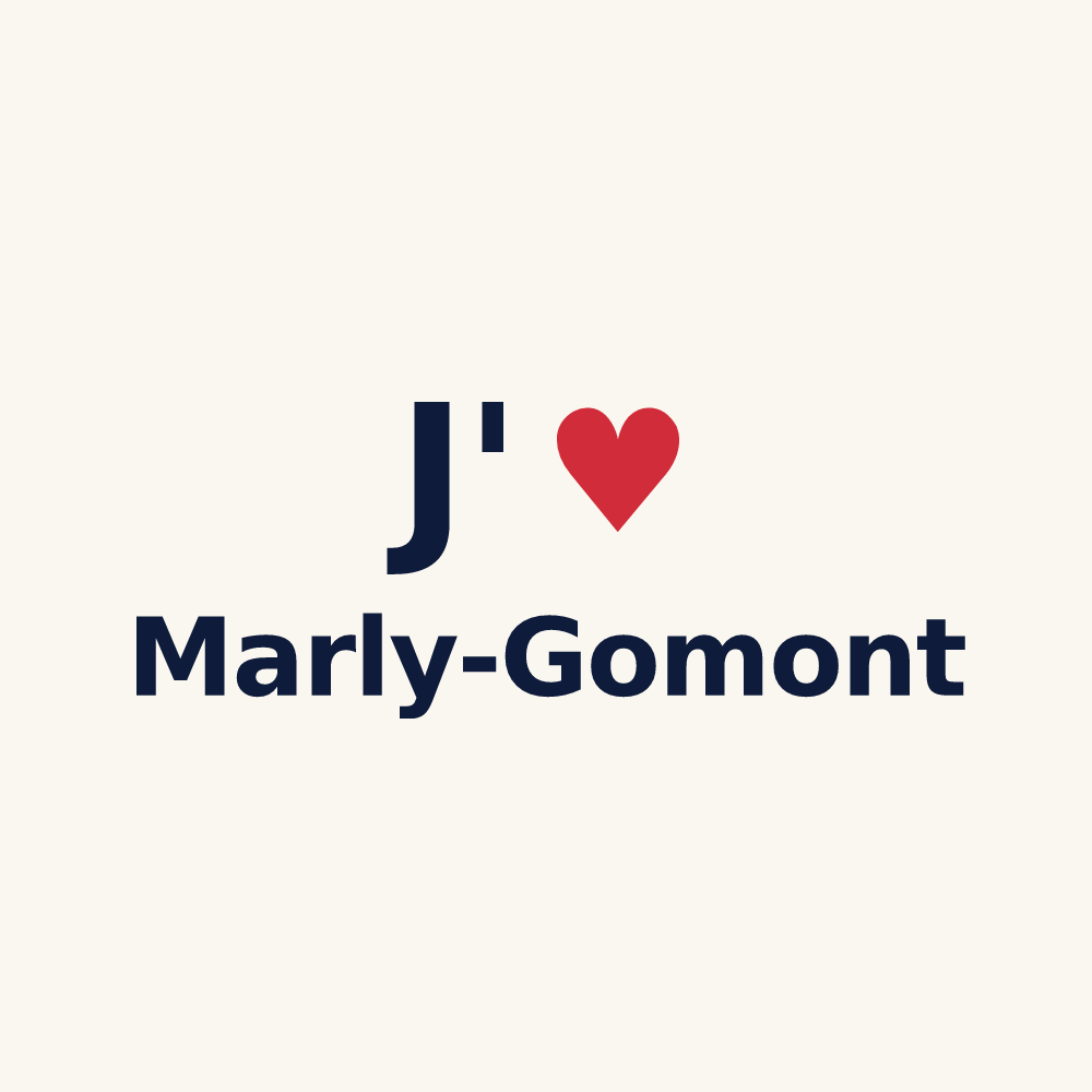 Tasse personnalisée Marly-Gomont — design J'aime Marly-Gomont