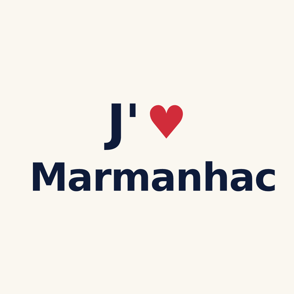 Tasse personnalisée Marmanhac — design J'aime Marmanhac