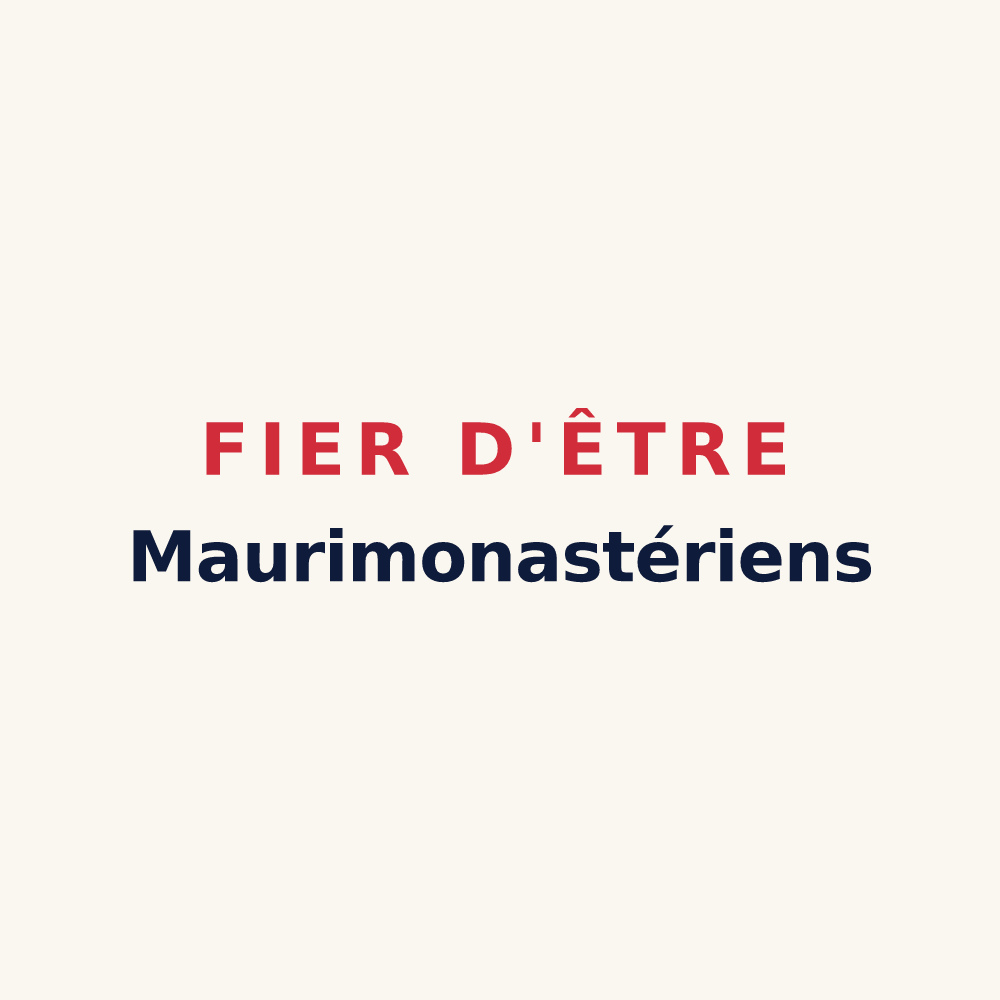 Tasse « Fier d'être Maurimonastériens » — design pour Marmoutier