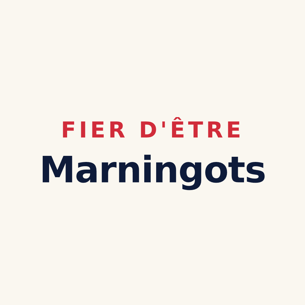 Tasse « Fier d'être Marningots » — design pour Marnay