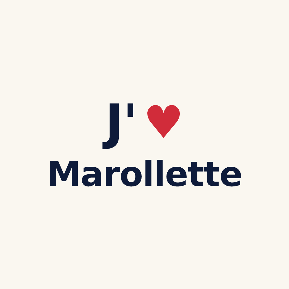 Tasse personnalisée Marollette — design J'aime Marollette
