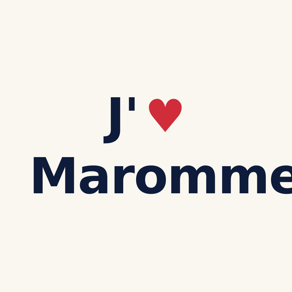 Tasse personnalisée Maromme — design J'aime Maromme