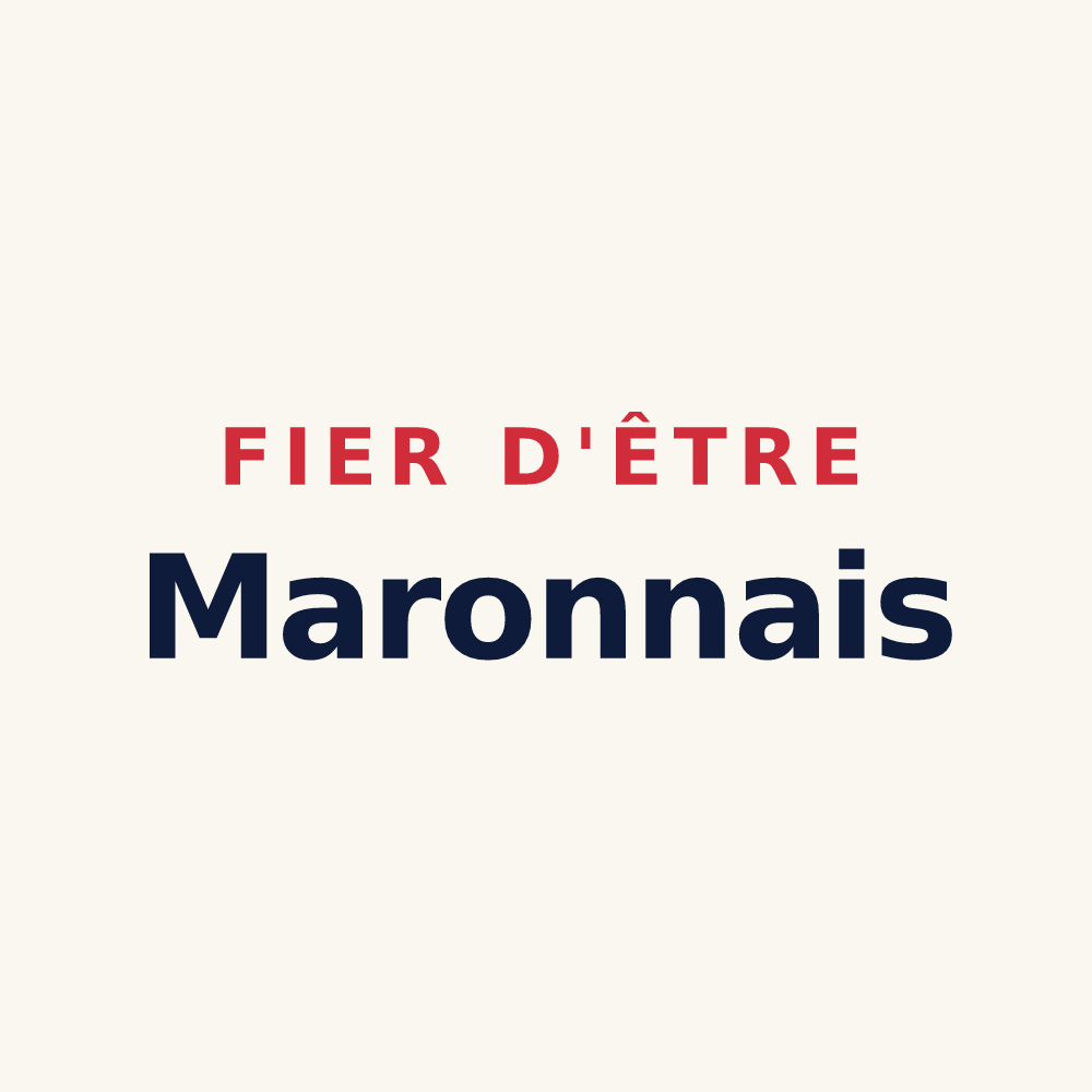 Tasse « Fier d'être Maronnais » — design pour Mâron