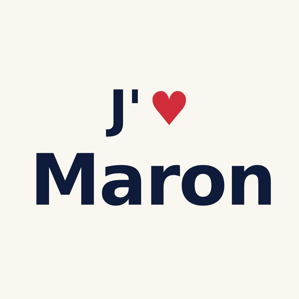 Tasse personnalisée Maron — design J'aime Maron