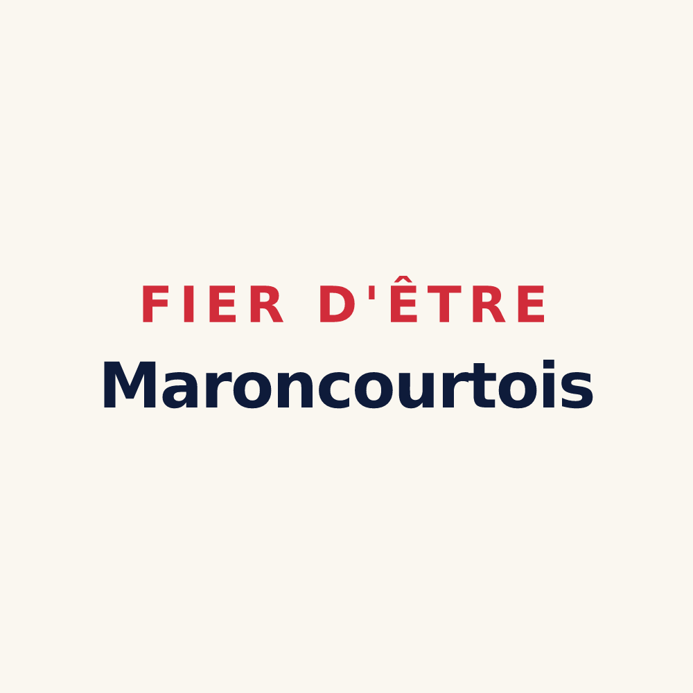 Tasse « Fier d'être Maroncourtois » — design pour Maroncourt