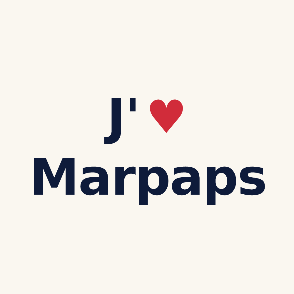 Tasse personnalisée Marpaps — design J'aime Marpaps