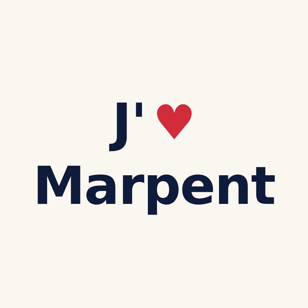 Tasse personnalisée Marpent — design J'aime Marpent