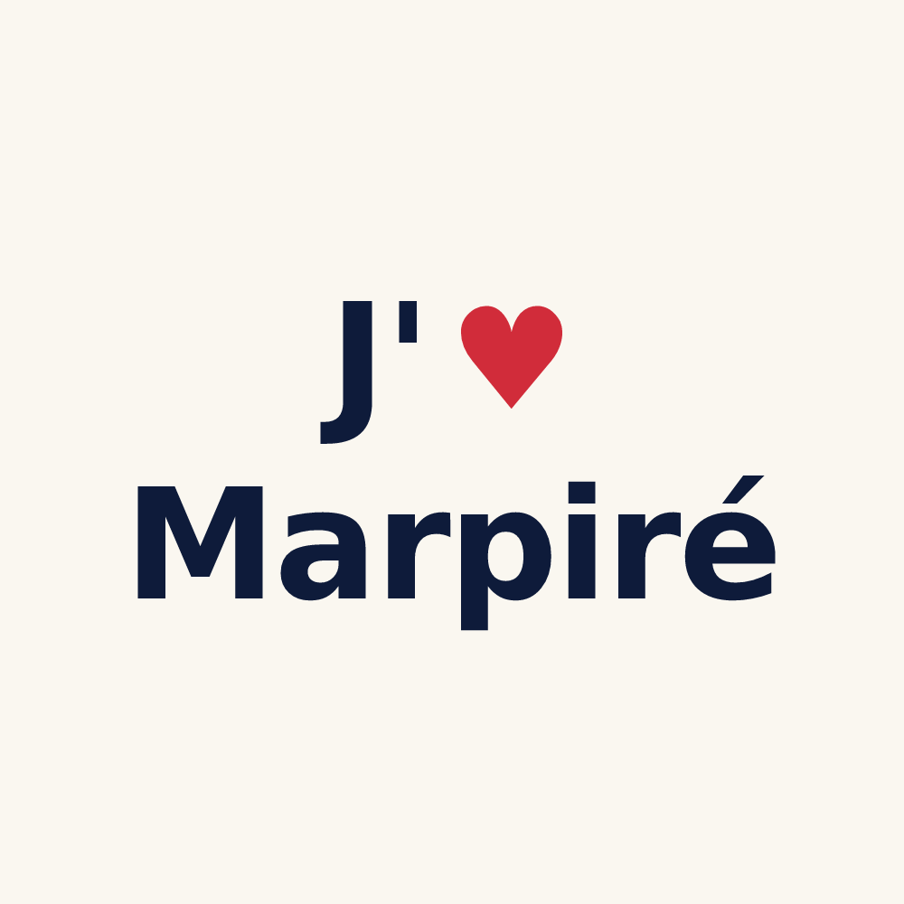 Tasse personnalisée Marpiré — design J'aime Marpiré