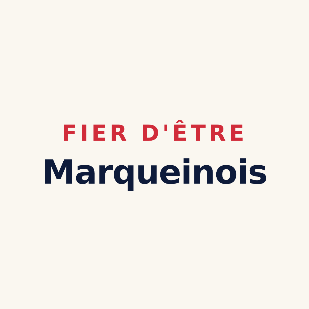 Tasse « Fier d'être Marqueinois » — design pour Marquein