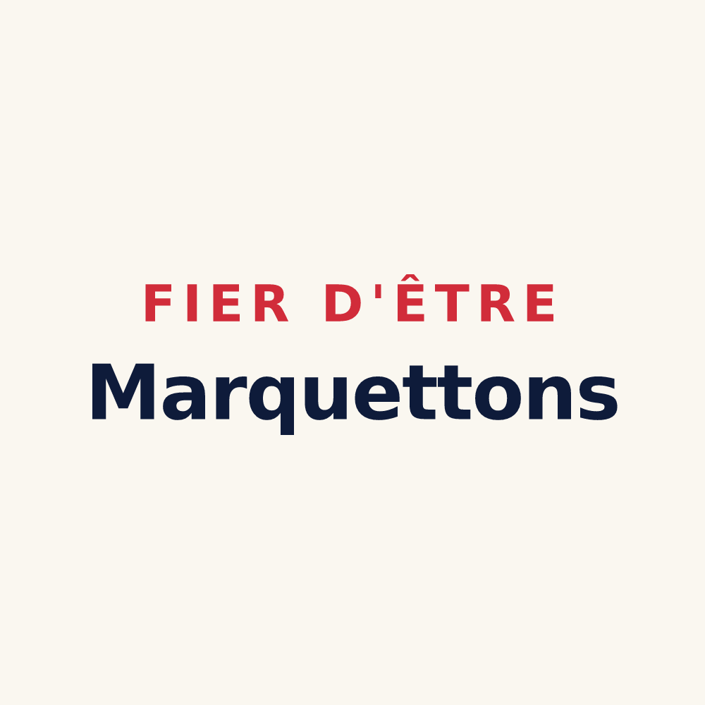 Tasse « Fier d'être Marquettons » — design pour Marquette-en-Ostrevant