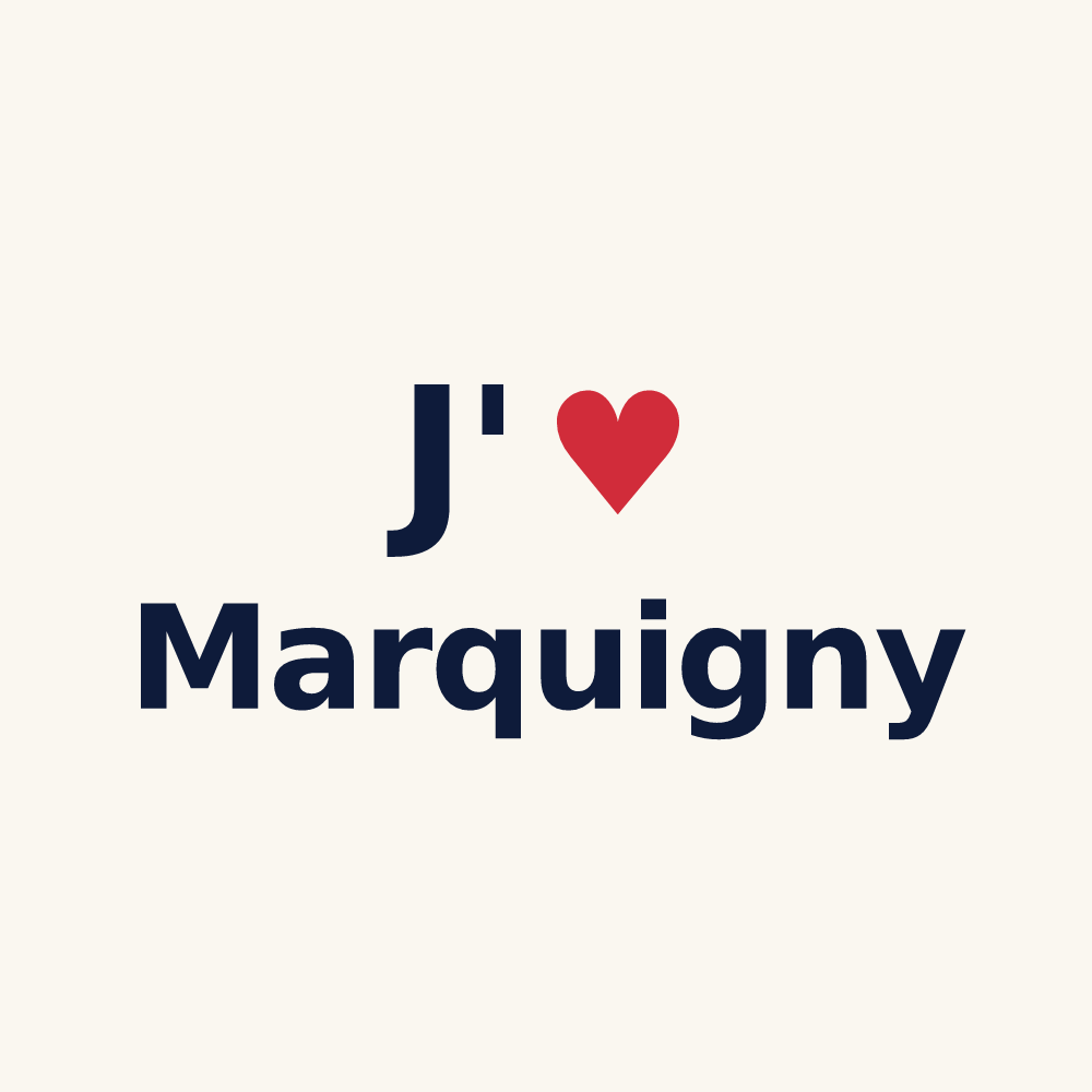 Tasse personnalisée Marquigny — design J'aime Marquigny