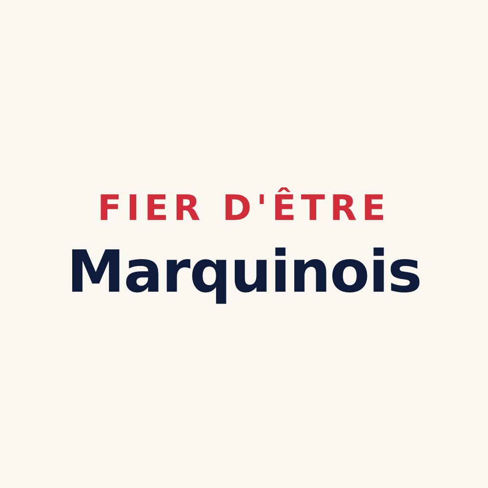 Tasse « Fier d'être Marquinois » — design pour Marquigny