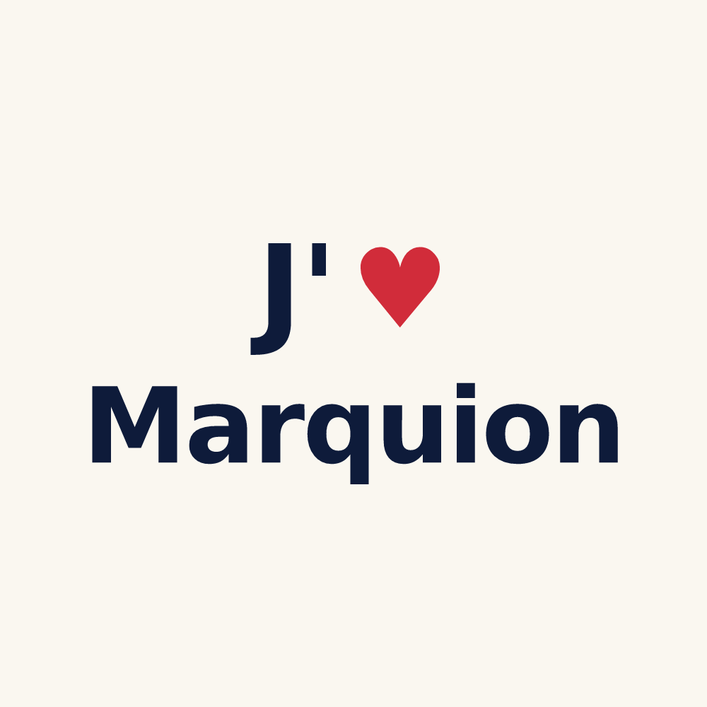 Tasse personnalisée Marquion — design J'aime Marquion
