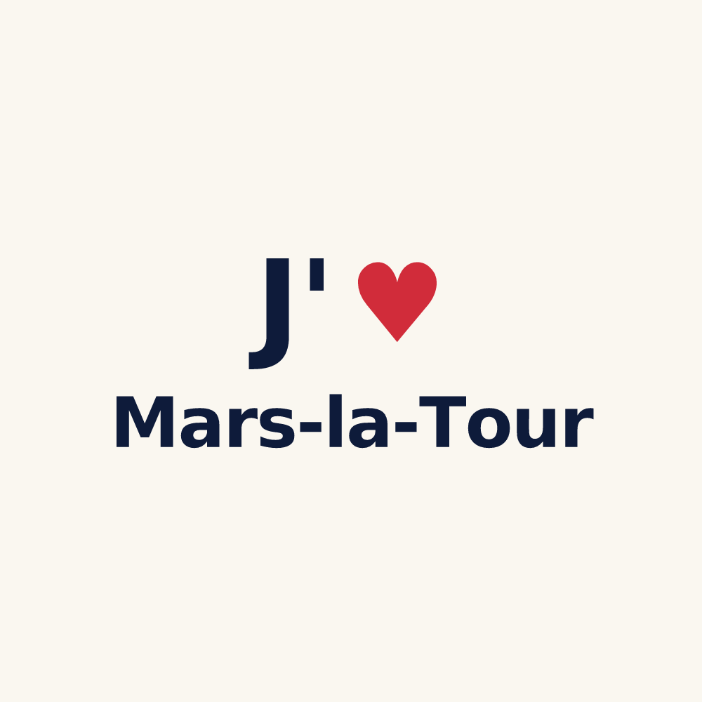 Tasse personnalisée Mars-la-Tour — design J'aime Mars-la-Tour