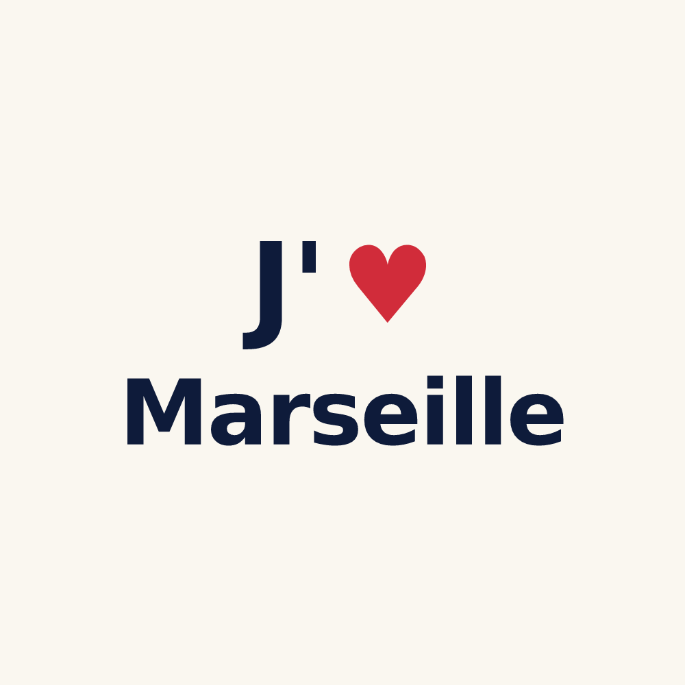 Tasse personnalisée Marseille — design J'aime Marseille