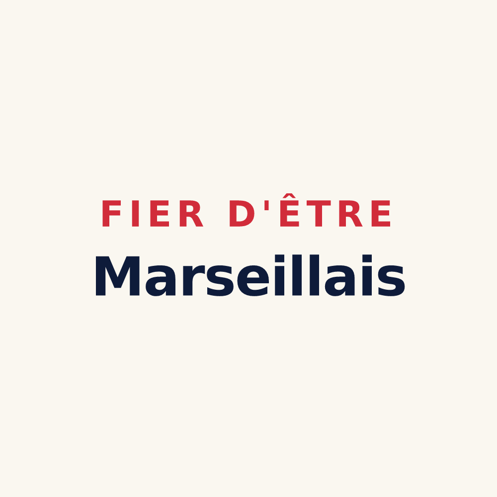 Tasse « Fier d'être Marseillais » — design pour Marseille