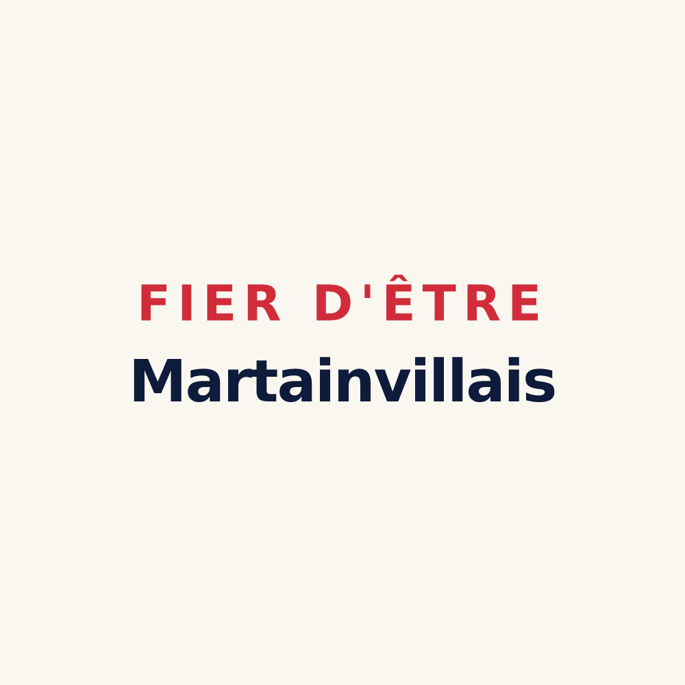 Tasse « Fier d'être Martainvillais » — design pour Martainville-Épreville