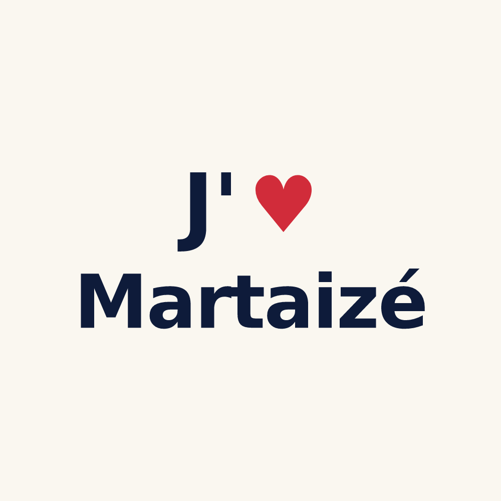 Tasse personnalisée Martaizé — design J'aime Martaizé