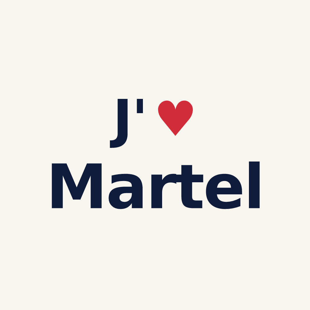 Tasse personnalisée Martel — design J'aime Martel