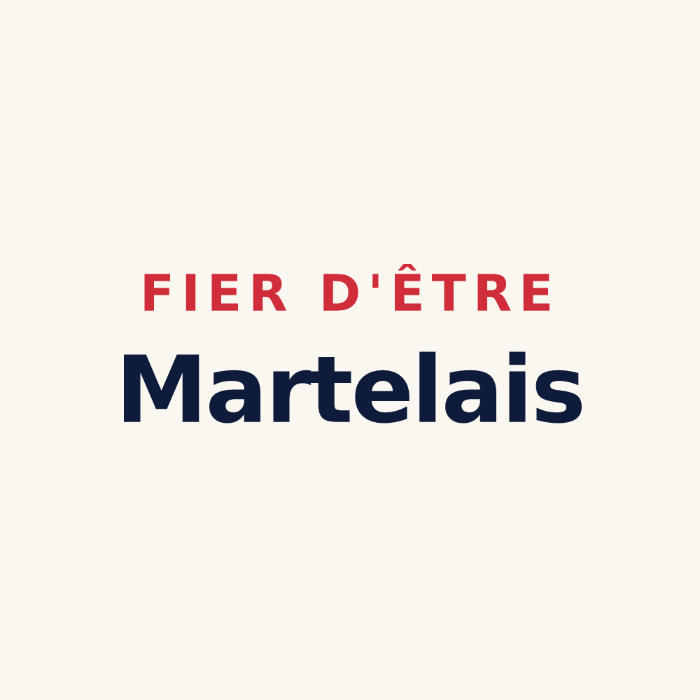 Tasse « Fier d'être Martelais » — design pour Martel