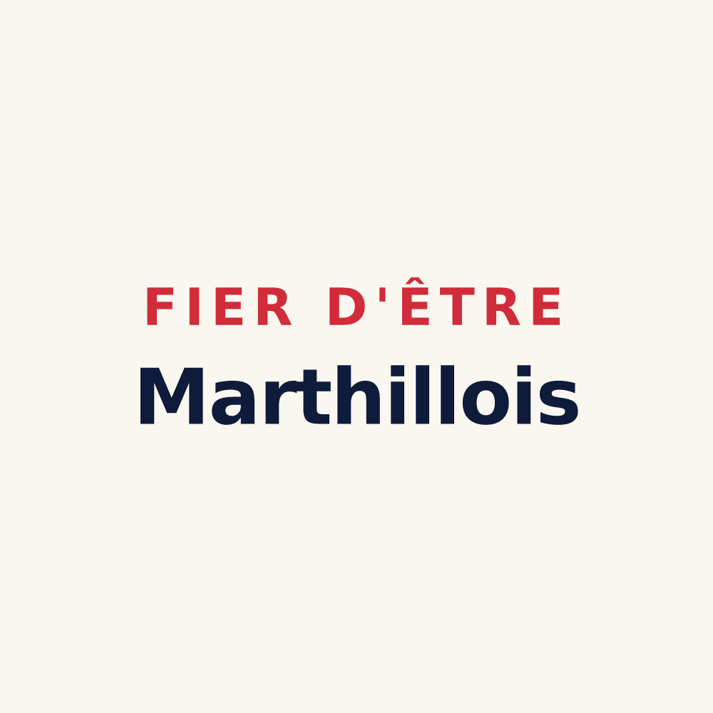 Tasse « Fier d'être Marthillois » — design pour Marthille