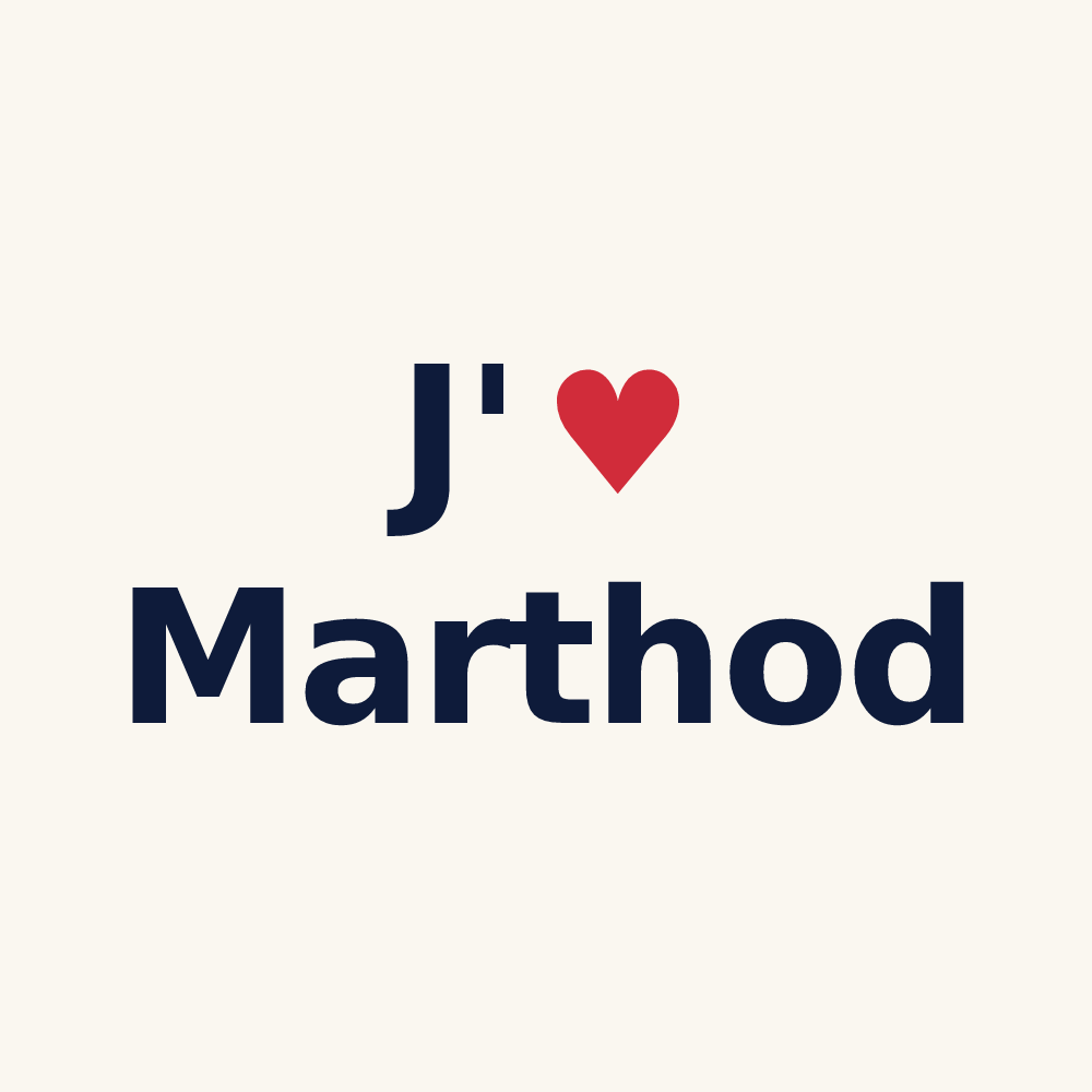 Tasse personnalisée Marthod — design J'aime Marthod