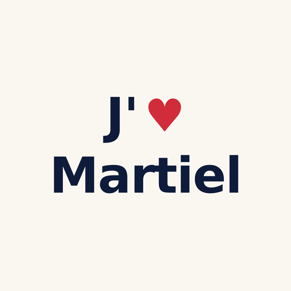 Tasse personnalisée Martiel — design J'aime Martiel