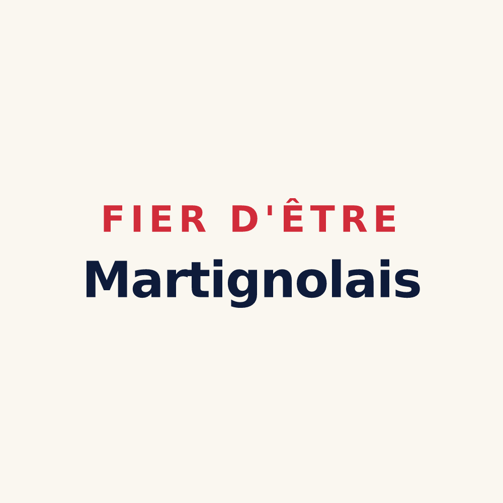 Tasse « Fier d'être Martignolais » — design pour Martigné-Ferchaud