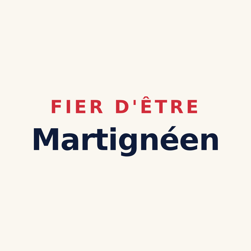Tasse « Fier d'être Martignéen » — design pour Martigné-sur-Mayenne