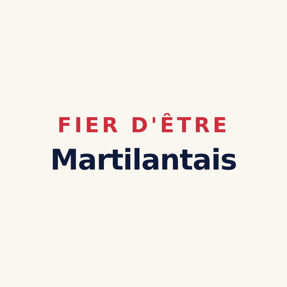 Tasse « Fier d'être Martilantais » — design pour Martigny-sur-l'Ante