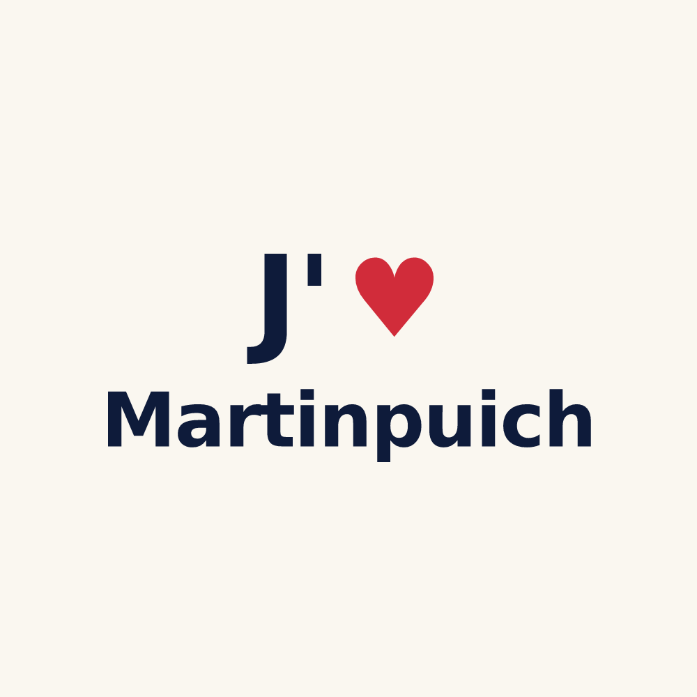 Tasse personnalisée Martinpuich — design J'aime Martinpuich