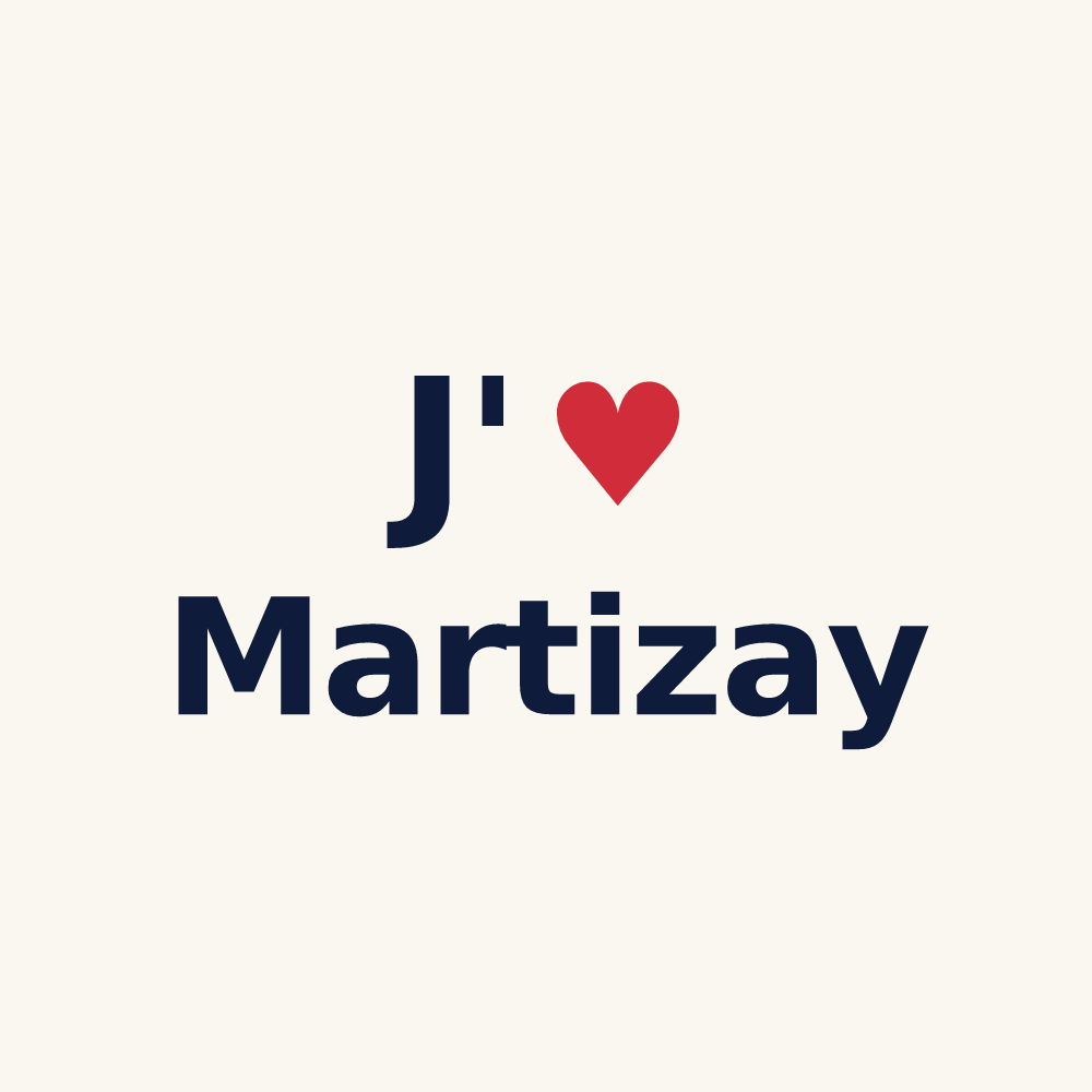 Tasse personnalisée Martizay — design J'aime Martizay
