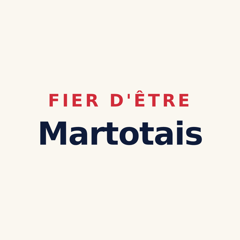 Tasse « Fier d'être Martotais » — design pour Martot