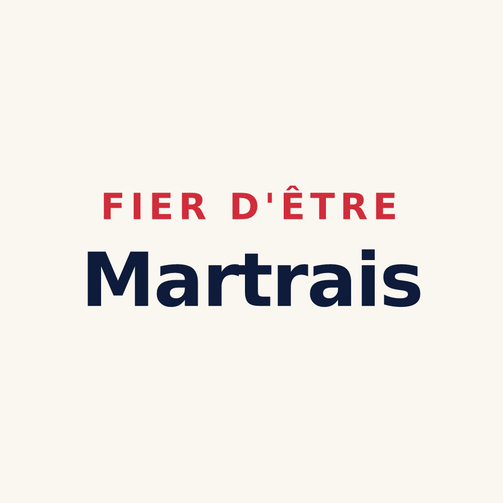 Tasse « Fier d'être Martrais » — design pour Martres-Tolosane