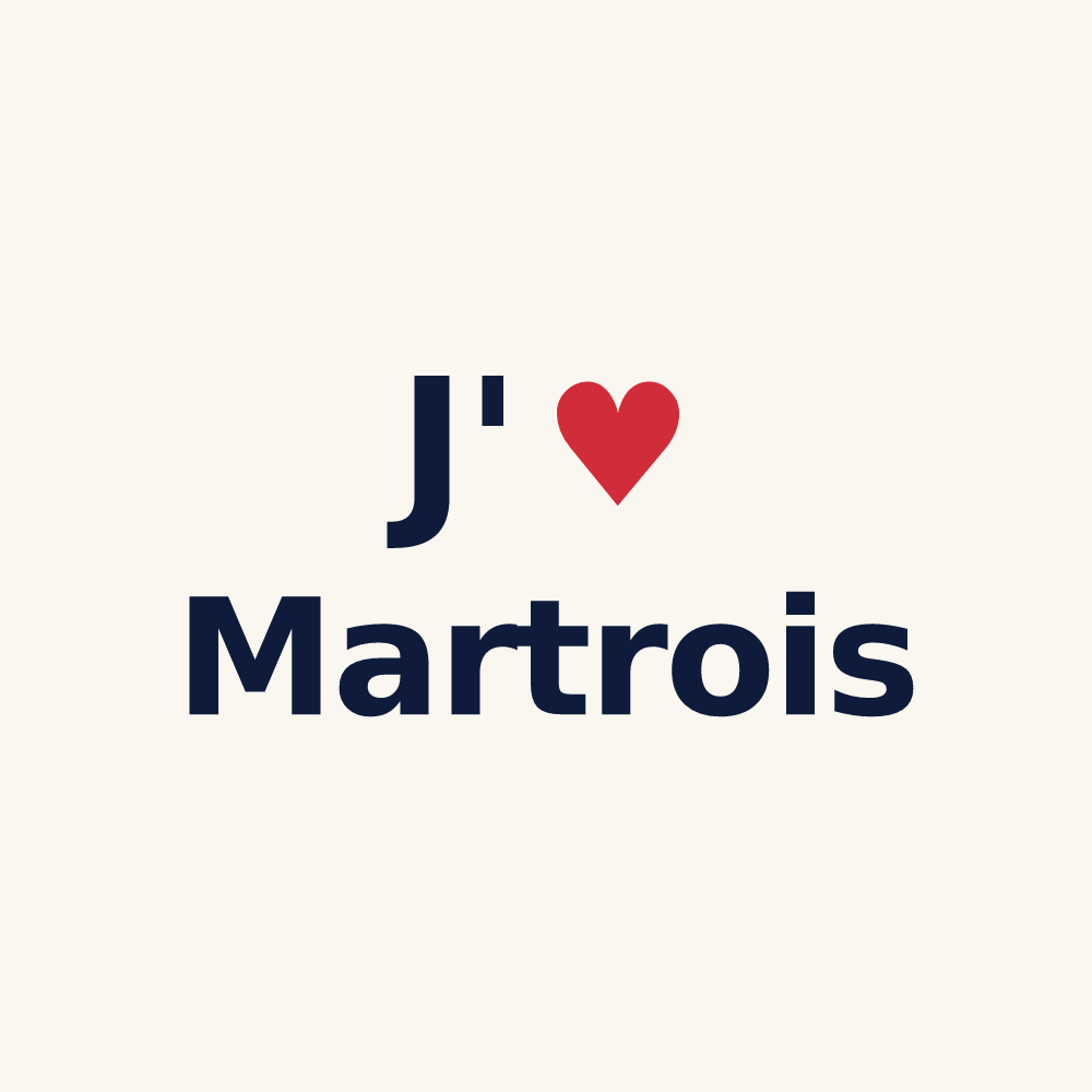 Tasse personnalisée Martrois — design J'aime Martrois