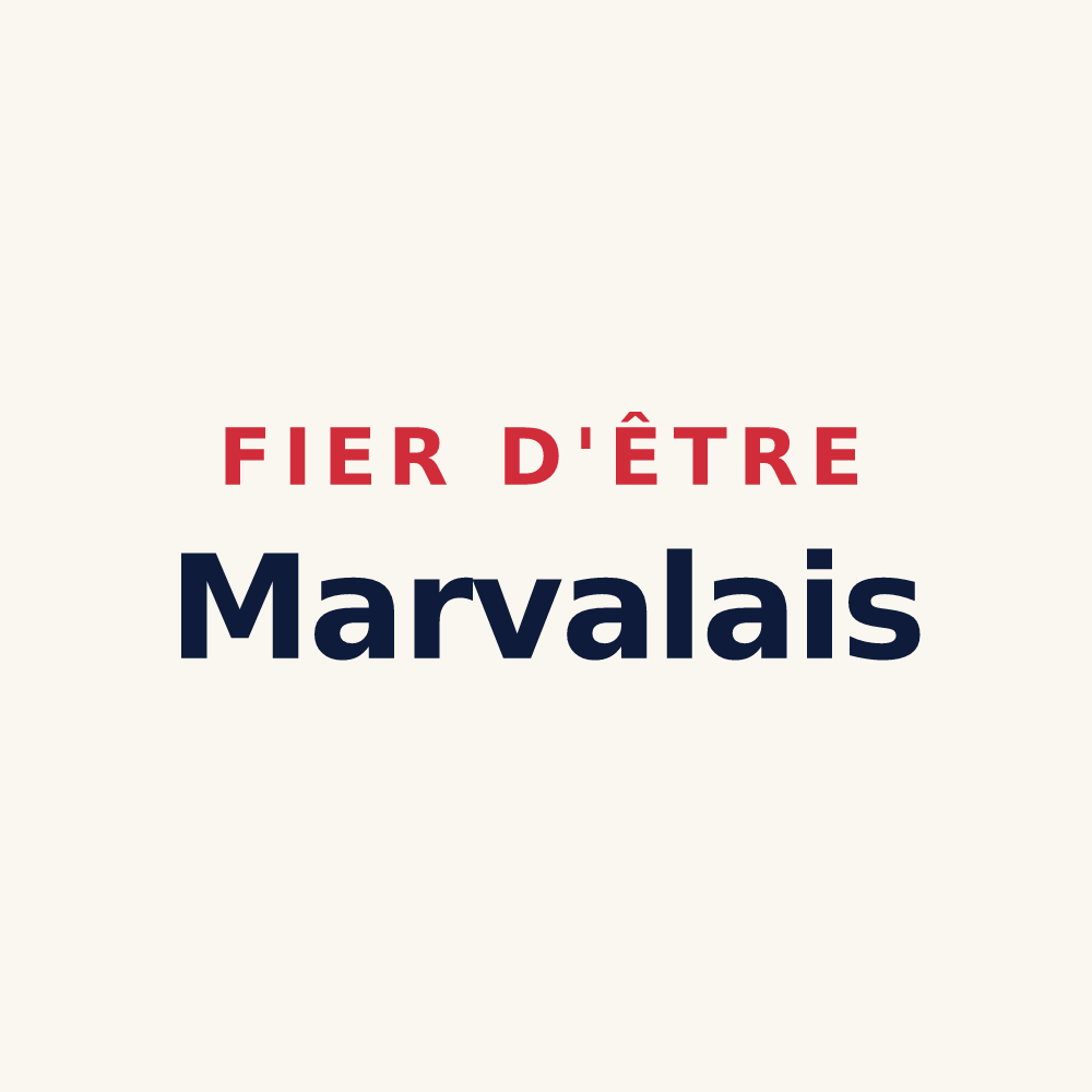 Tasse « Fier d'être Marvalais » — design pour Marval