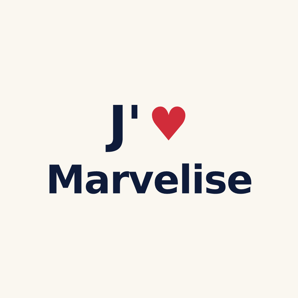 Tasse personnalisée Marvelise — design J'aime Marvelise