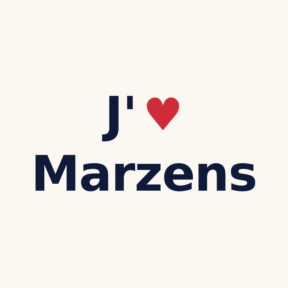 Tasse personnalisée Marzens — design J'aime Marzens