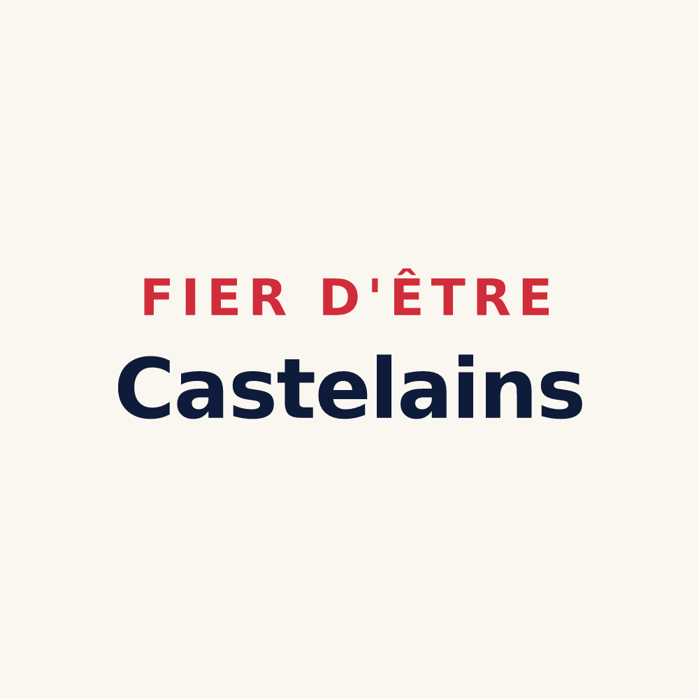 Tasse « Fier d'être Castelains » — design pour Mas-de-Londres
