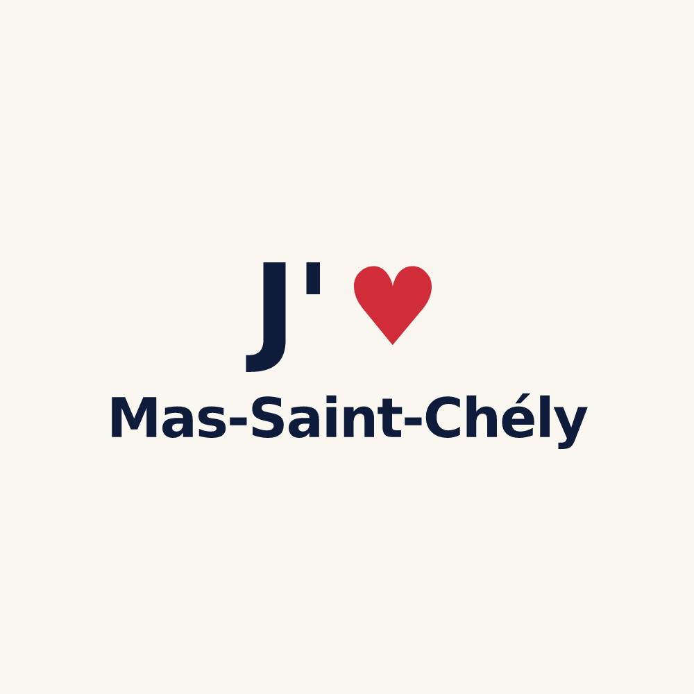 Tasse personnalisée Mas-Saint-Chély — design J'aime Mas-Saint-Chély