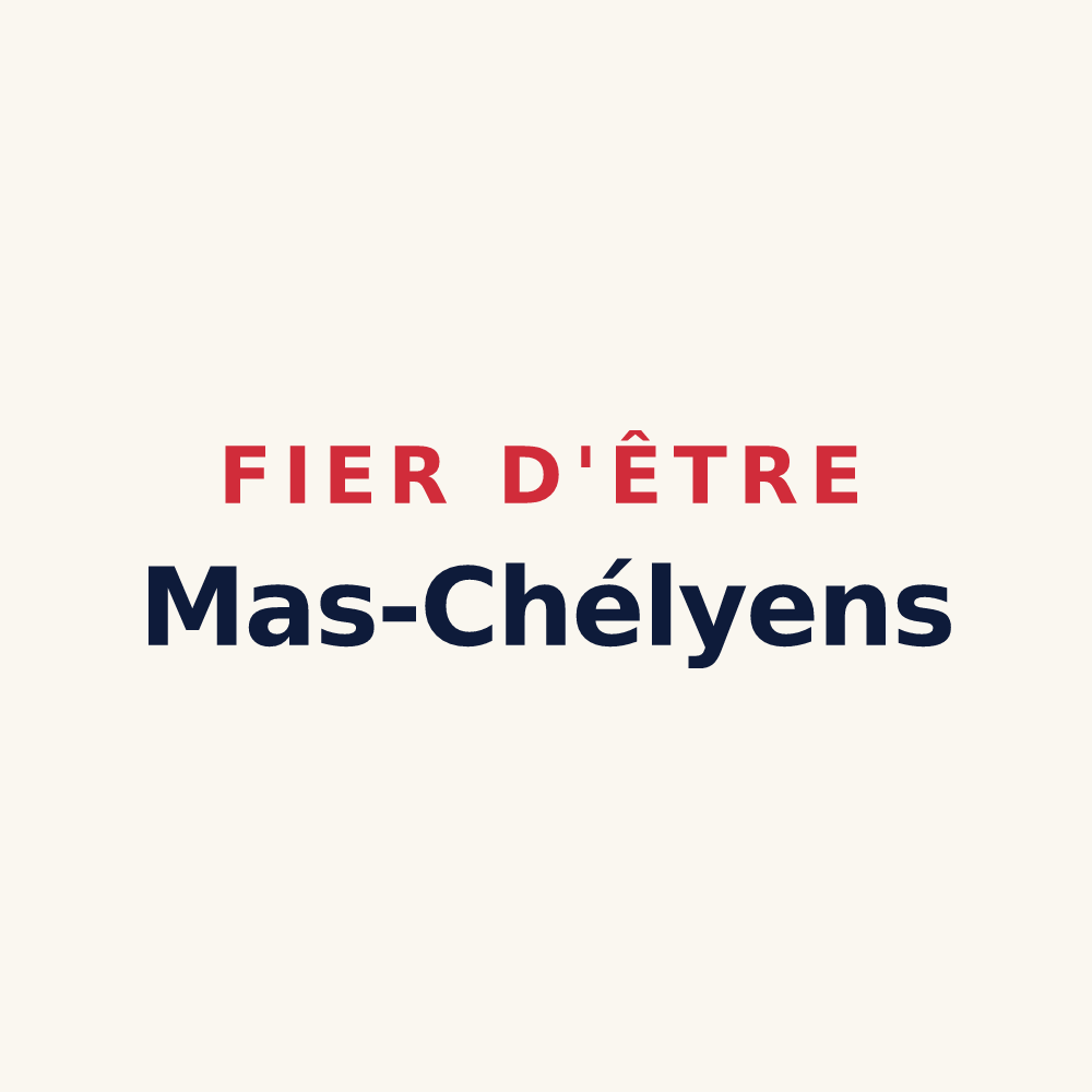 Tasse « Fier d'être Mas-Chélyens » — design pour Mas-Saint-Chély