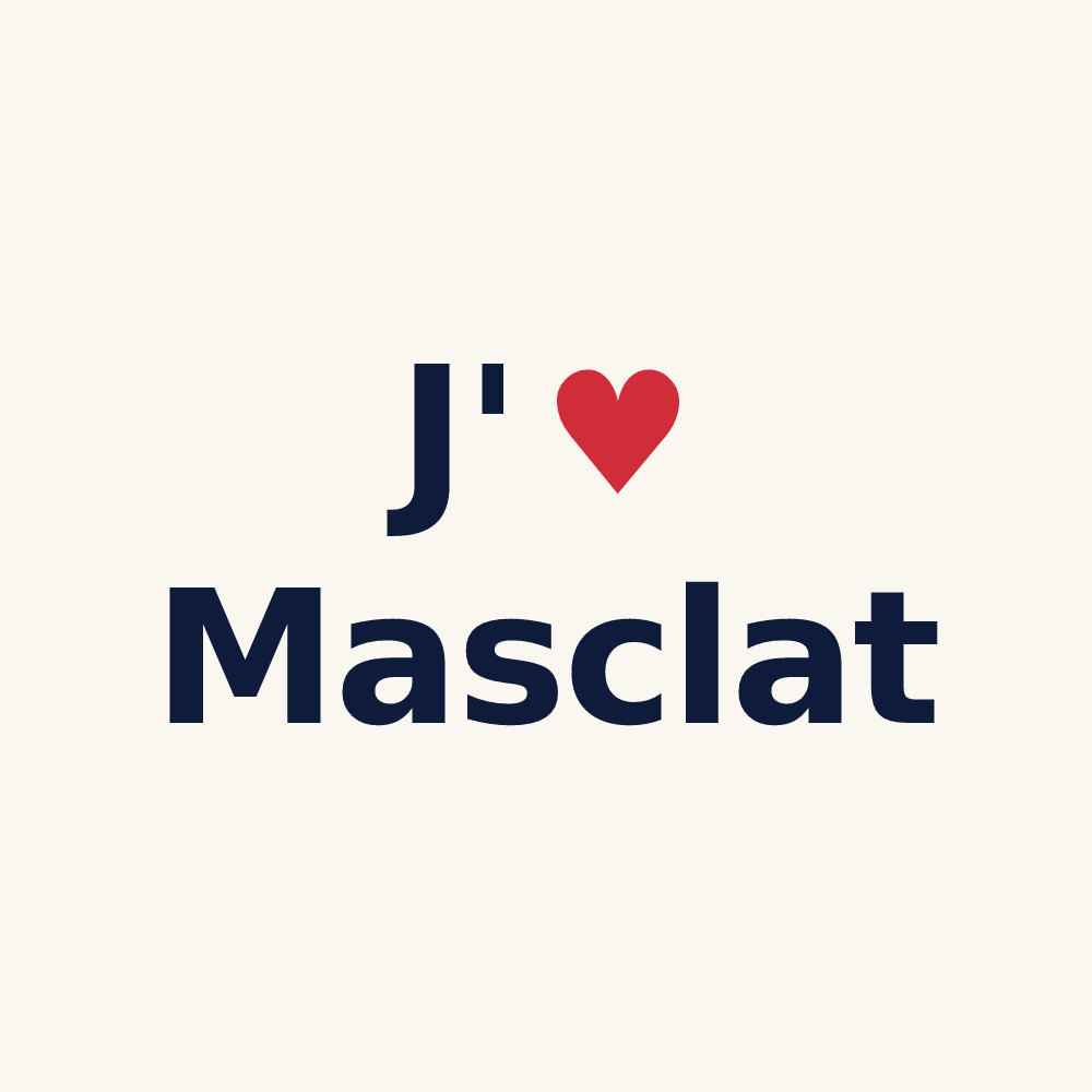 Tasse personnalisée Masclat — design J'aime Masclat