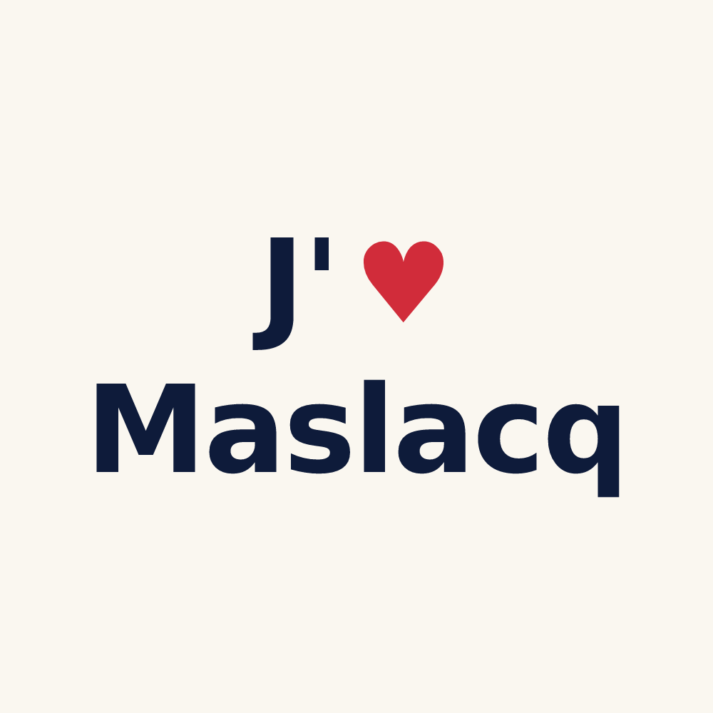 Tasse personnalisée Maslacq — design J'aime Maslacq