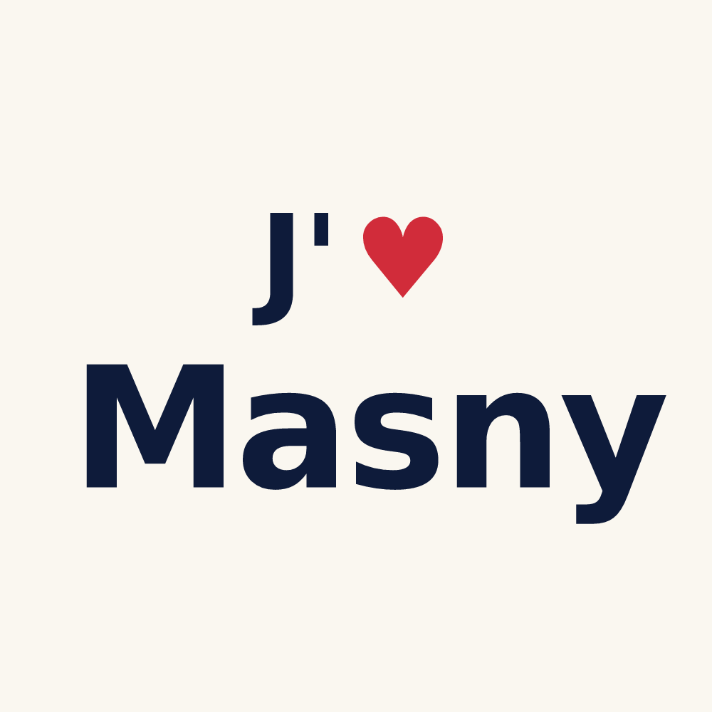 Tasse personnalisée Masny — design J'aime Masny