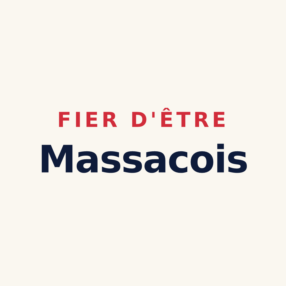 Tasse « Fier d'être Massacois » — design pour Massac-Séran