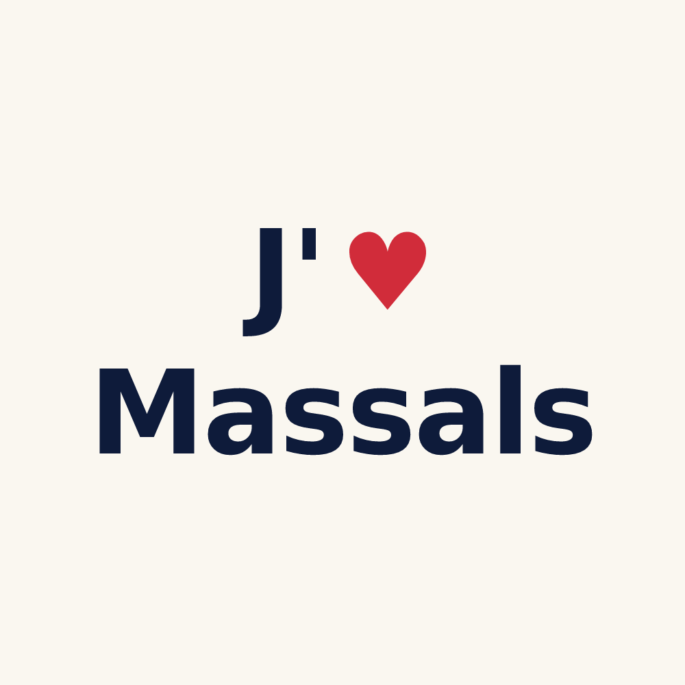 Tasse personnalisée Massals — design J'aime Massals