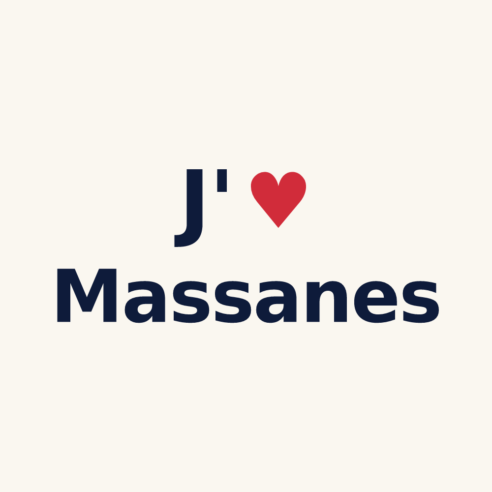 Tasse personnalisée Massanes — design J'aime Massanes