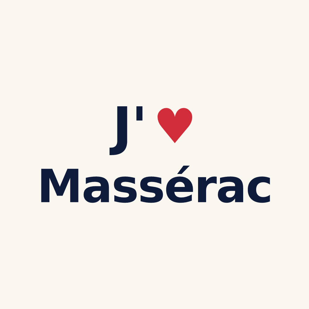 Tasse personnalisée Massérac — design J'aime Massérac