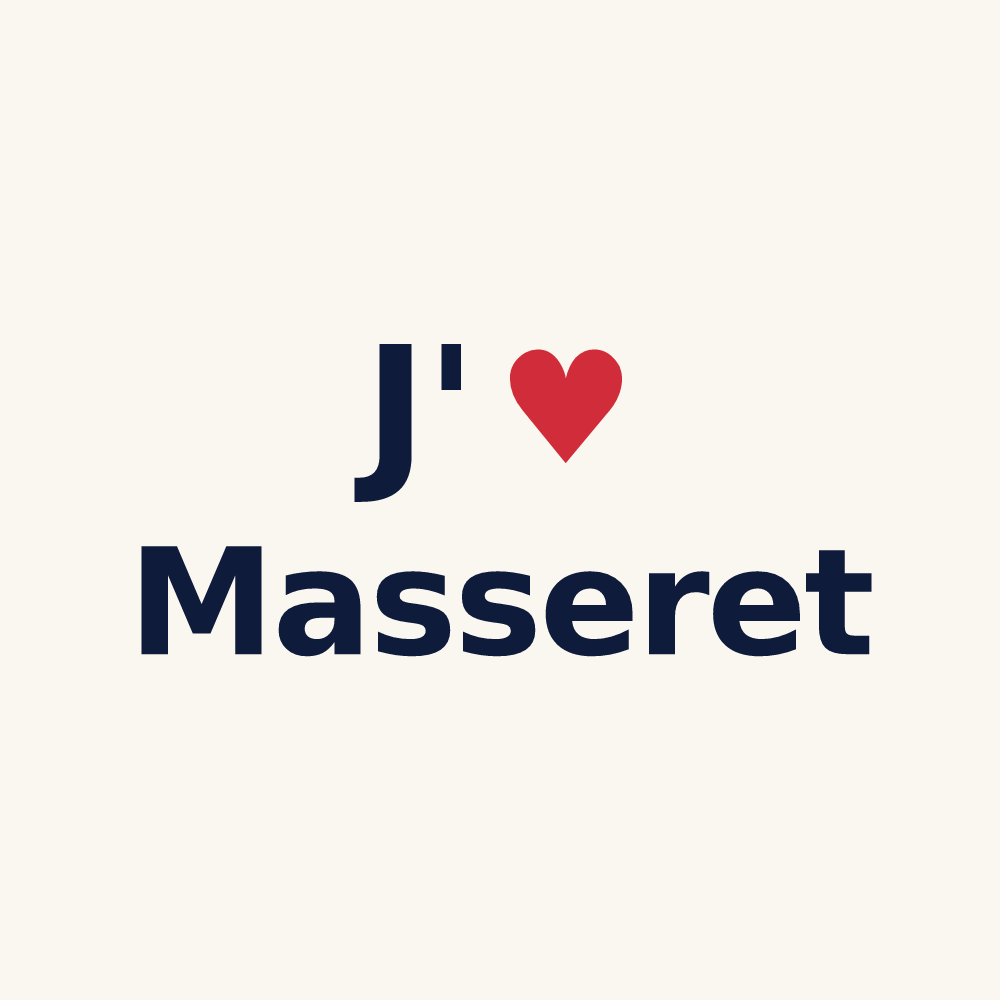Tasse personnalisée Masseret — design J'aime Masseret
